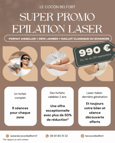 épilation laser promo